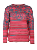 Pullover Flekkina Blossom von Strikkeby in Wine