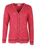 Strickjacke Christi Blossom von Strikkeby in Wine