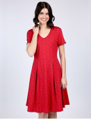 Kleid Nelly von Sorgenfri Sylt in Rubin