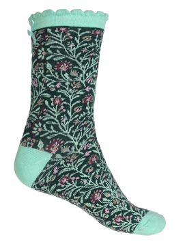 Socken Irma Fairytale von Sorgenfri in BottleGreen