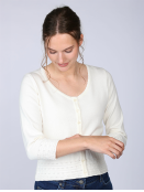 Strickjacke Liselotte von Sorgenfri Sylt in Ivory
