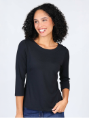 Shirt Zoala Solid von Sorgenfri Sylt in Black