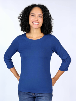Shirt Zoala Solid von Sorgenfri Sylt in Indigo