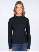 Langarmshirt Olenni von Sorgenfri Sylt in Black