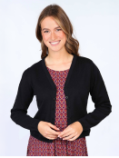 Strickjacke Valea von Sorgenfri Sylt in Black