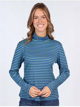 Rollkragenshirt Morea von Sorgenfri Sylt in Indigo