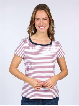 T-Shirt Svende von Heiter bis Wolkig in DustyOrchid