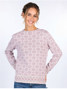 Strickpullover Dorit Nordic von Sorgenfri Sylt in DustyOrchid