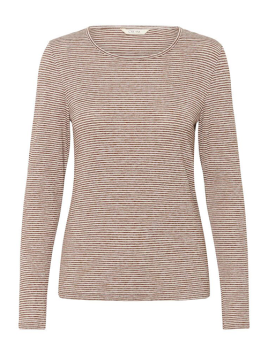 Langarmshirt CrAmma von Cream in SorrelHorse/White