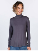 Langarmshirt Adaa von Sorgenfri in Ebony