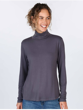 Langarmshirt Adaa von Sorgenfri in Ebony