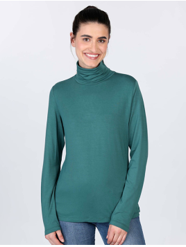 Langarmshirt Adaa von Sorgenfri in BottleGreen