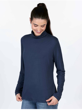 Langarmshirt Adaa von Sorgenfri in Navy
