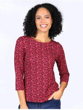 Shirt Zoala Little Flower von Lykka in DeepPurple