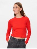 Langarmshirt (cropped) NuRiley von Nmph in FieryRed