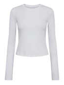 Langarmshirt (cropped) NuRiley von Nmph in BrightWhite