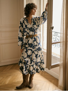 Kleid CrLucca (10614834-109028) von Cream in Navy Flower Print