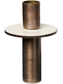 Flaschenkerzenhalter (90216-82) von Ib Laursen in Butter Cream