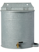 Wasserbeh�lter f�r Wand mit Hahn und Seifenhalter in Zink (4273-18) von Ib Laursen