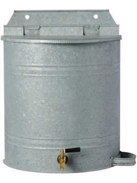 Wasserbeh�lter f�r Wand mit Hahn und Seifenhalter in Zink (4273-18) von Ib Laursen