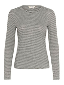 Langarmshirt CrAmma von Cream in Black/White