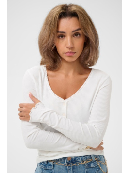 CRRibba Blouse (10614920-110602) in Snow White von Cream