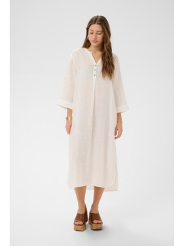 CRBellis Caftan Dress (10615405-110602) von Cream in Snow White