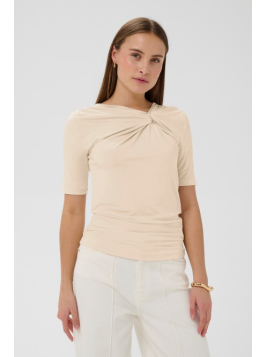 SLClara Bellina Tee (30409051-130401)  in Oatmeal von Soaked Luxury