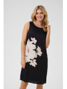 Dress CRAqurella (10613453-107221) von Cream in Black with large flower