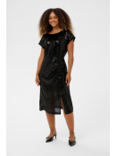 Dress CRGlimme Sequin Midi (10615113-100120) von Cream in Pitch Black