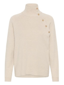 Pullover CRDela Button (10614314-100232) von Cream in Oat Melange
