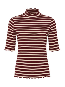 Shirt CrRibba (10615398-109908) in Carbernet Oatmeal Stripe