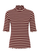 Shirt CrRibba (10615398-109908) in Carbernet Oatmeal Stripe