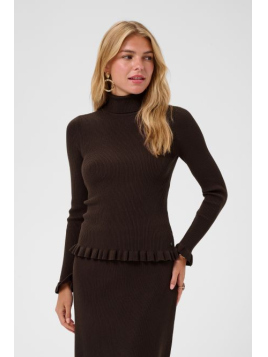 CRDela Knit Roll Neck (10615363-191016) von Cream in Java