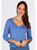 Strickjacke Liselotte (02261-0102-277) von Sorgenfri Sylt in Delfter