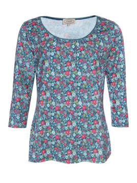 Shirt Camillina Fleurs (02262-0050-321) von Sorgenfri Sylt in Lake