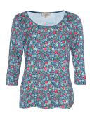 Shirt Camillina Fleurs (02262-0050-321) von Sorgenfri Sylt in Lake