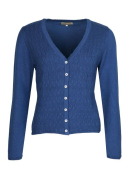 Strickjacke Amily (02262-0159-319) von Sorgenfri Sylt in Indigo