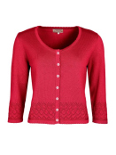 Strickjacke Liselotte (02262-0160-491) von Sorgenfri Sylt in Cerise