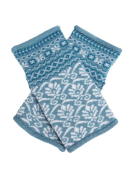 Stulpen Cariba Flower (02262-0186-226) von Sorgenfri Sylt in misty blue