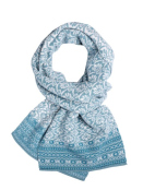 Schal Sabira Flower (02262-0188-226) von Sorgenfri Sylt in misty blue