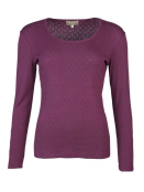 Langarmshirt Malin (02262-0224-512) von Sorgenfri Sylt in Plum