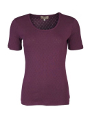 Kurzarmshirt Maren (02262-0225-512) von Sorgenfri Sylt in Plum