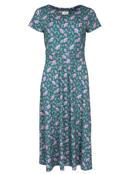 Kleid Malind Dance (03262-0014-239) in velvet green von Lykka du nord