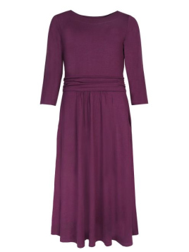 Kleid Malindy (03262-0052-573) von Lykka du Nord in Raisin