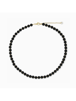HAILEY Schwarzer Onyx Halskette (BLAAJ_KH) von Soi Copenhagen
