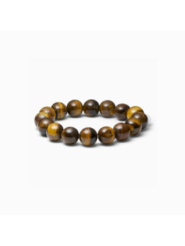 Chunky Tiger Eye Stretch Armband (CTE-KA-12MM) von Soi Copenhagen