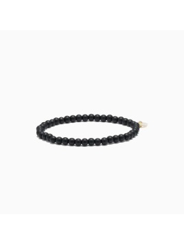 Petite Blackstone Stretch Armband (BLA-KA-4MM) von Soi Copenhagen