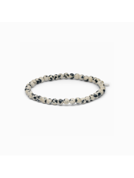 Petite Dalmatiner Jaspis Stretch Armband (PDJ-KA-4MM) von Soi Copenhagen