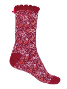 Socken Dragonfly (02262-0232-485) von Sorgenfri Sylt in Red Wine